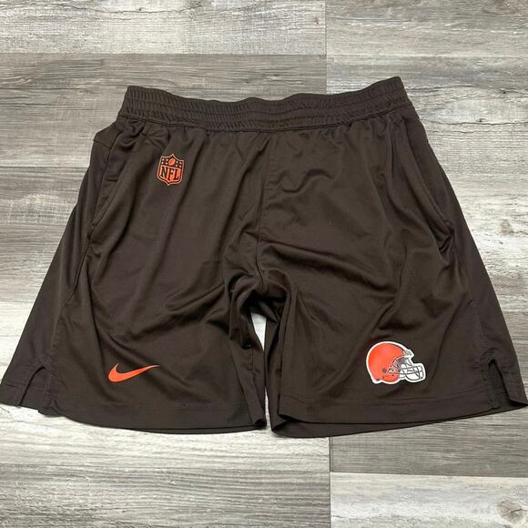 Nike Dri Fit NFL On Field Cleveland Browns Mens S Athletic Football Shorts EUC - Picture 1 of 10